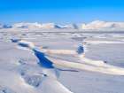 Landscape at frozen Gronfjorden-Island of Spitsbergen Arctic region-Scandinavia-Norway Art Print